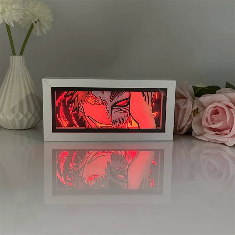 Lampada LED Bleach Shadow Box RGB con Telecomando – Ichigo & Aizen