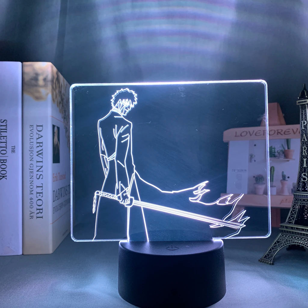 Lampada LED 3D Bleach 16 Colori con Telecomando – Ichigo, Aizen, Rukia e altri personaggi