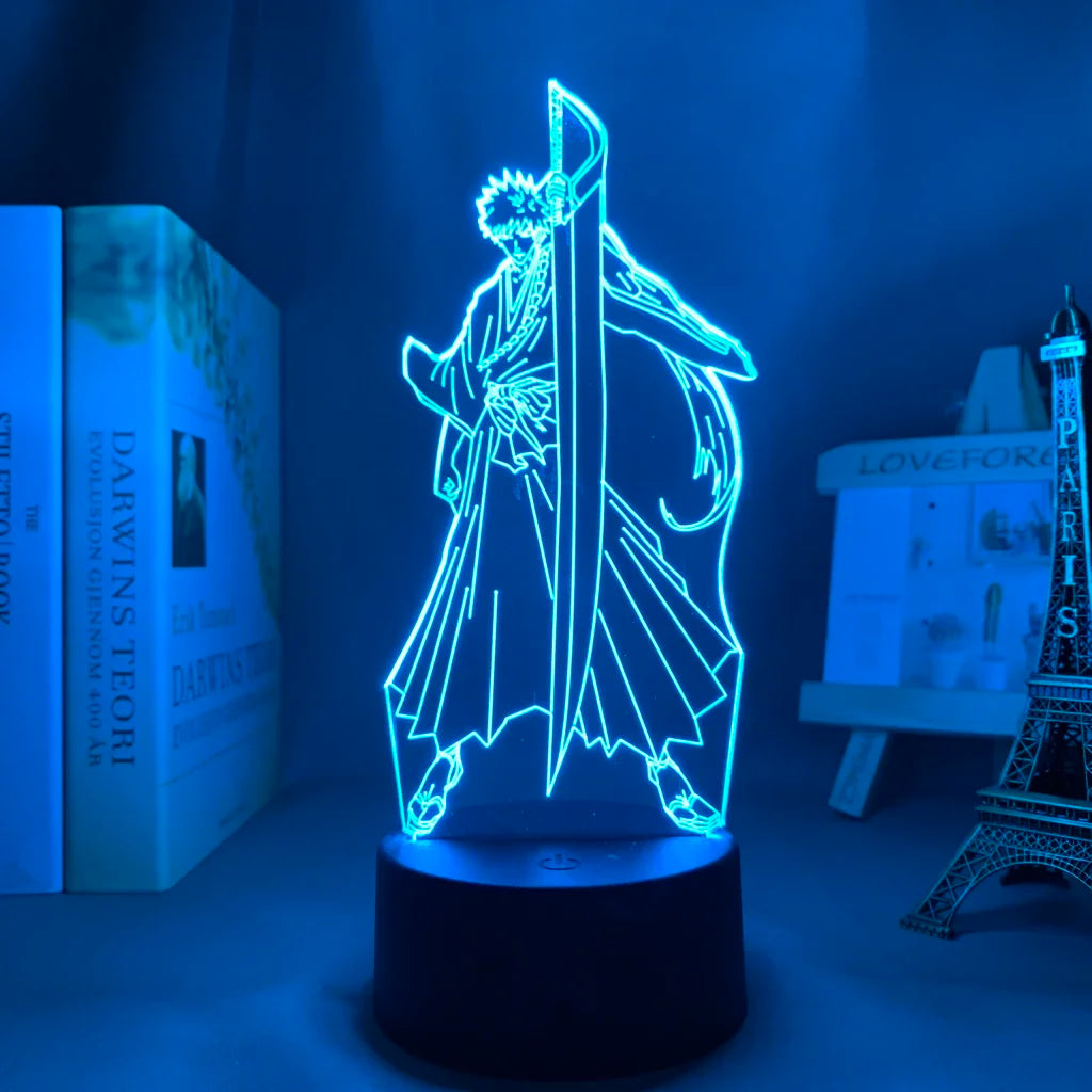 Lampada LED 3D Bleach 16 Colori con Telecomando – Ichigo, Aizen, Rukia e altri personaggi