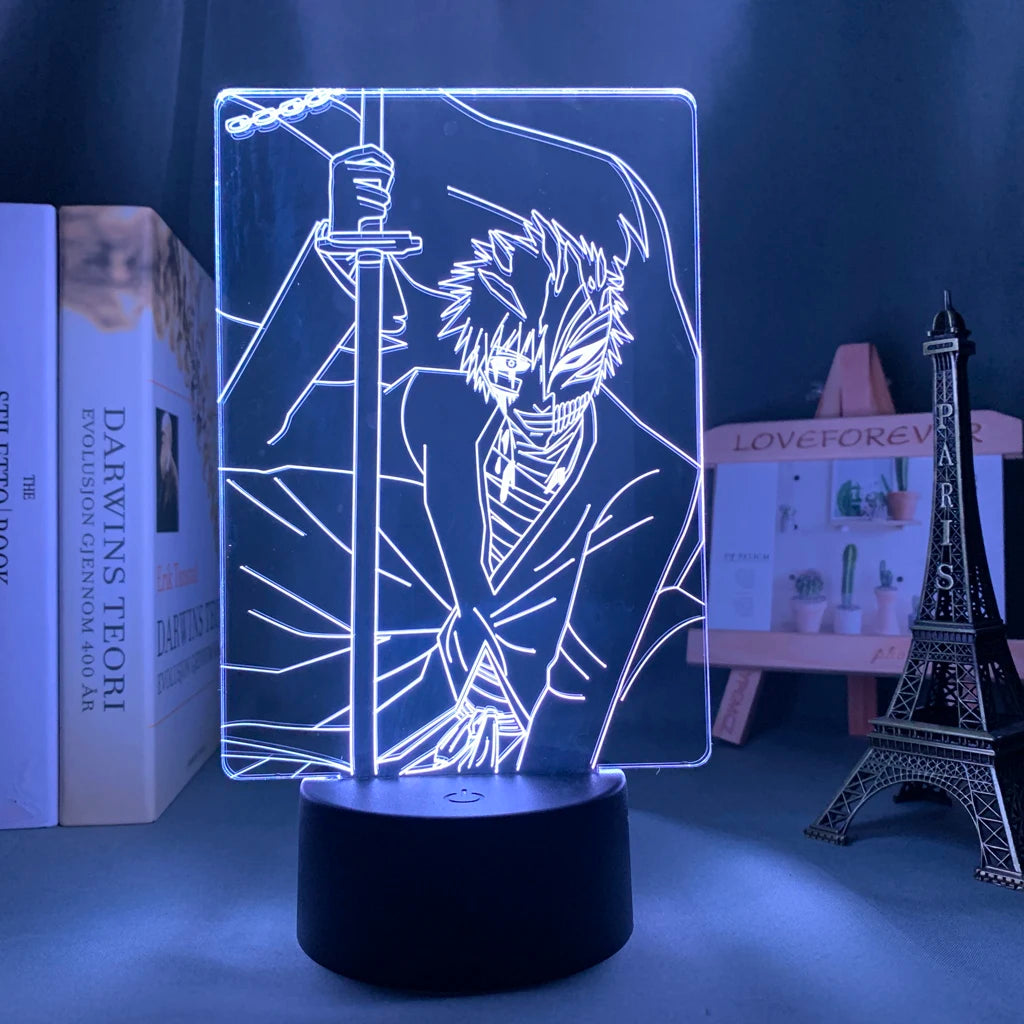Lampada LED 3D Bleach 16 Colori con Telecomando – Ichigo, Aizen, Rukia e altri personaggi