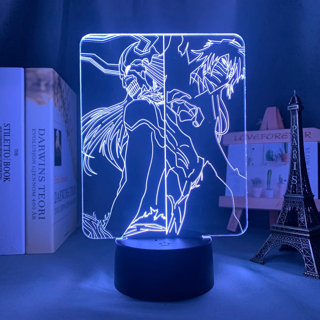 Lampada LED 3D Bleach 16 Colori con Telecomando – Ichigo, Aizen, Rukia e altri personaggi