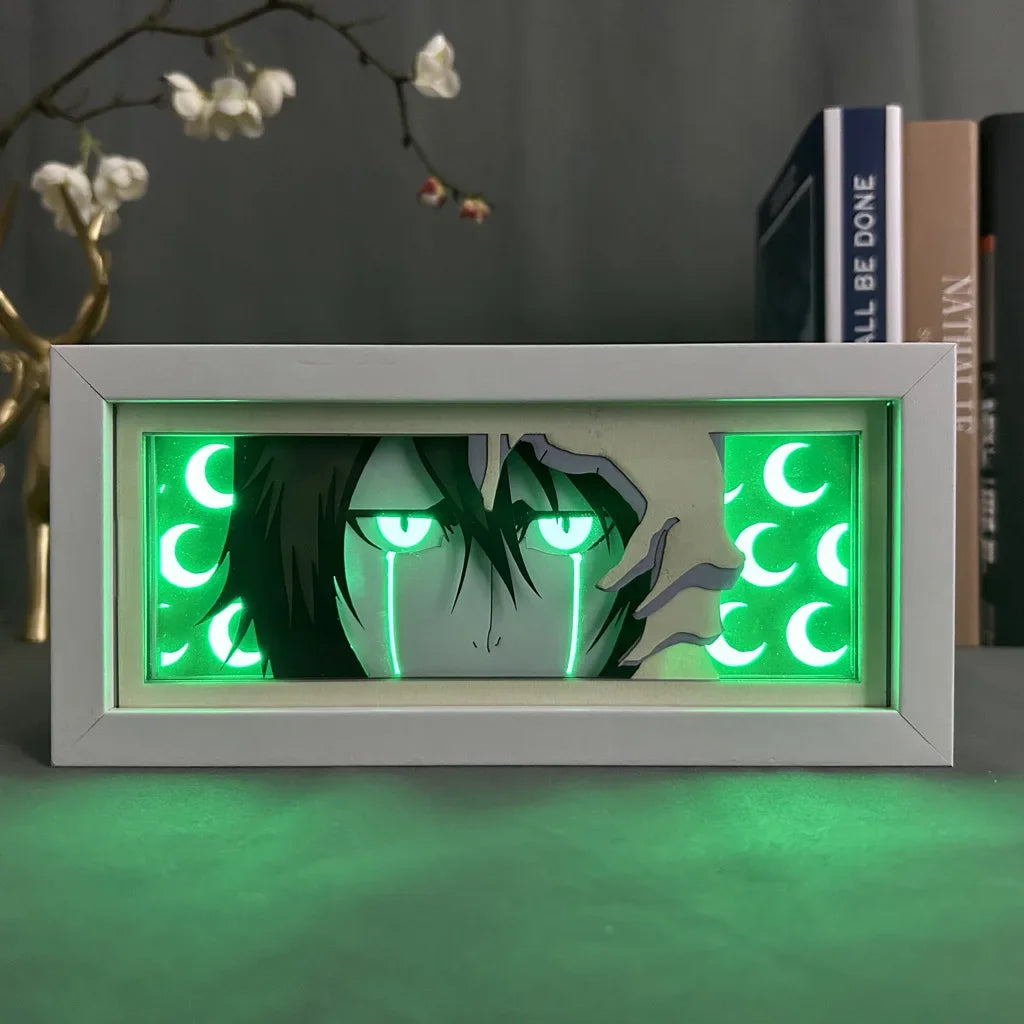 Lampada LED Bleach Shadow Box RGB con Telecomando – Ichigo & Aizen