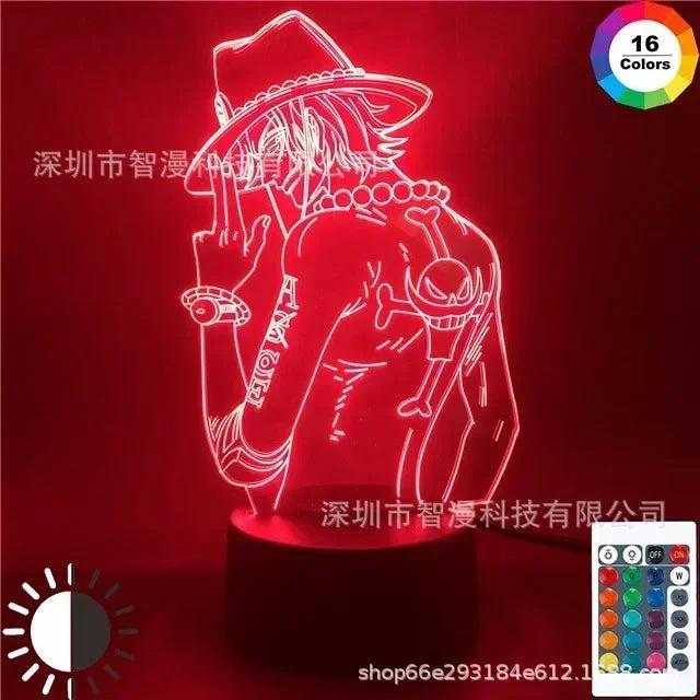 Lampada LED One Piece – Collezione Anime 3D