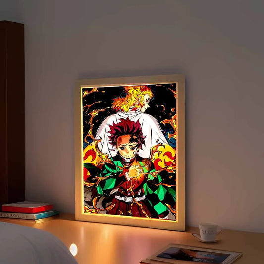 Cornice LED Demon Slayer Anime – Luce Decorativa da Camera