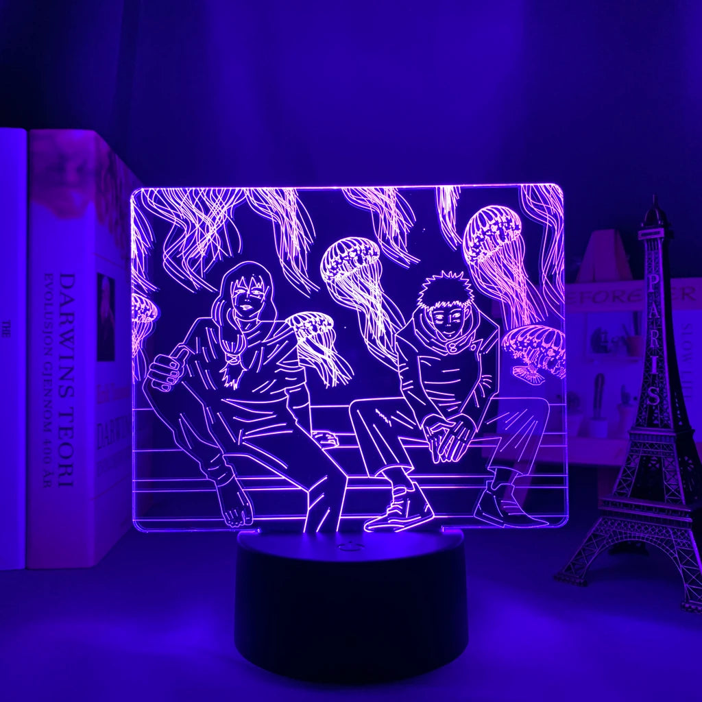 Lampada LED Jujutsu Kaisen – Collezione Anime 3D
