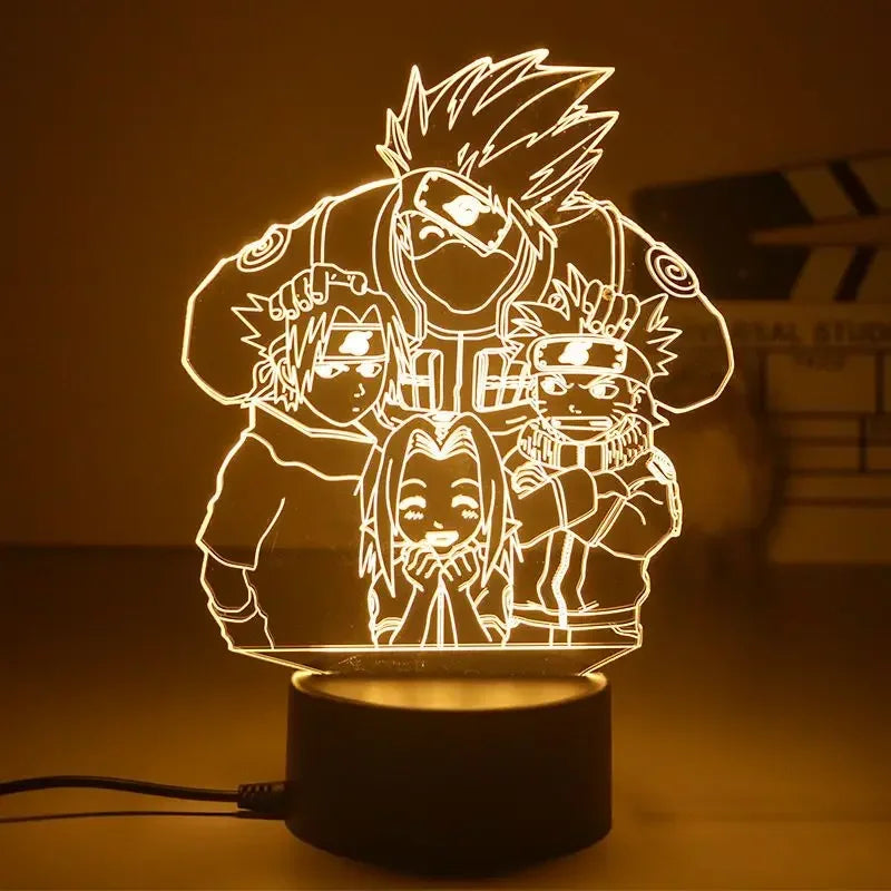 Lampada LED Naruto 3D – 16 Colori con Telecomando