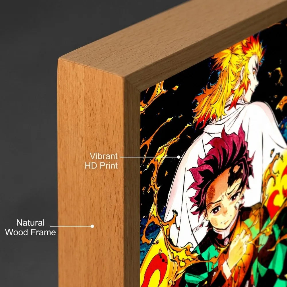 Cornice LED Demon Slayer Anime – Luce Decorativa da Camera