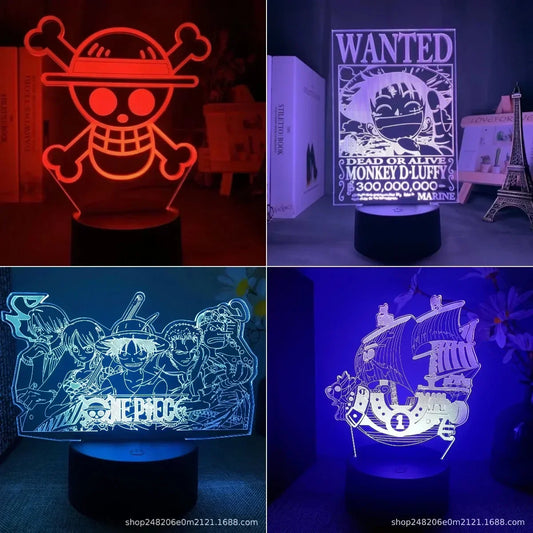 Lampada LED One Piece – Collezione Anime 3D