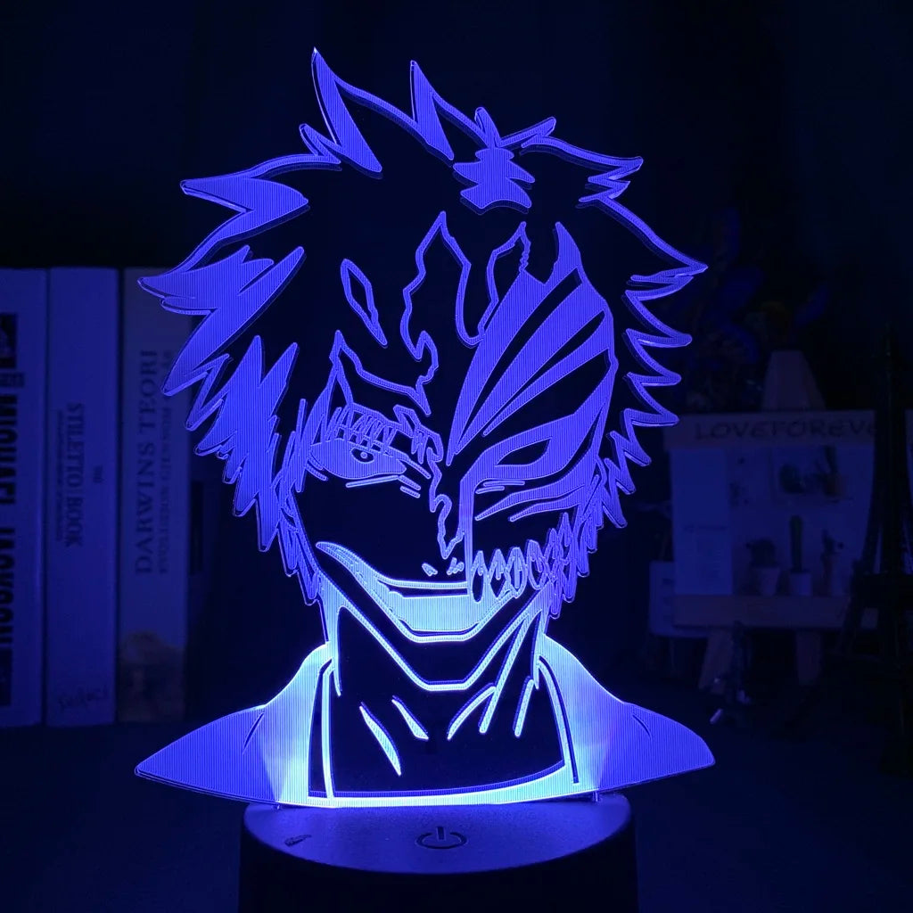Lampada LED 3D Bleach 16 Colori con Telecomando – Ichigo, Aizen, Rukia e altri personaggi