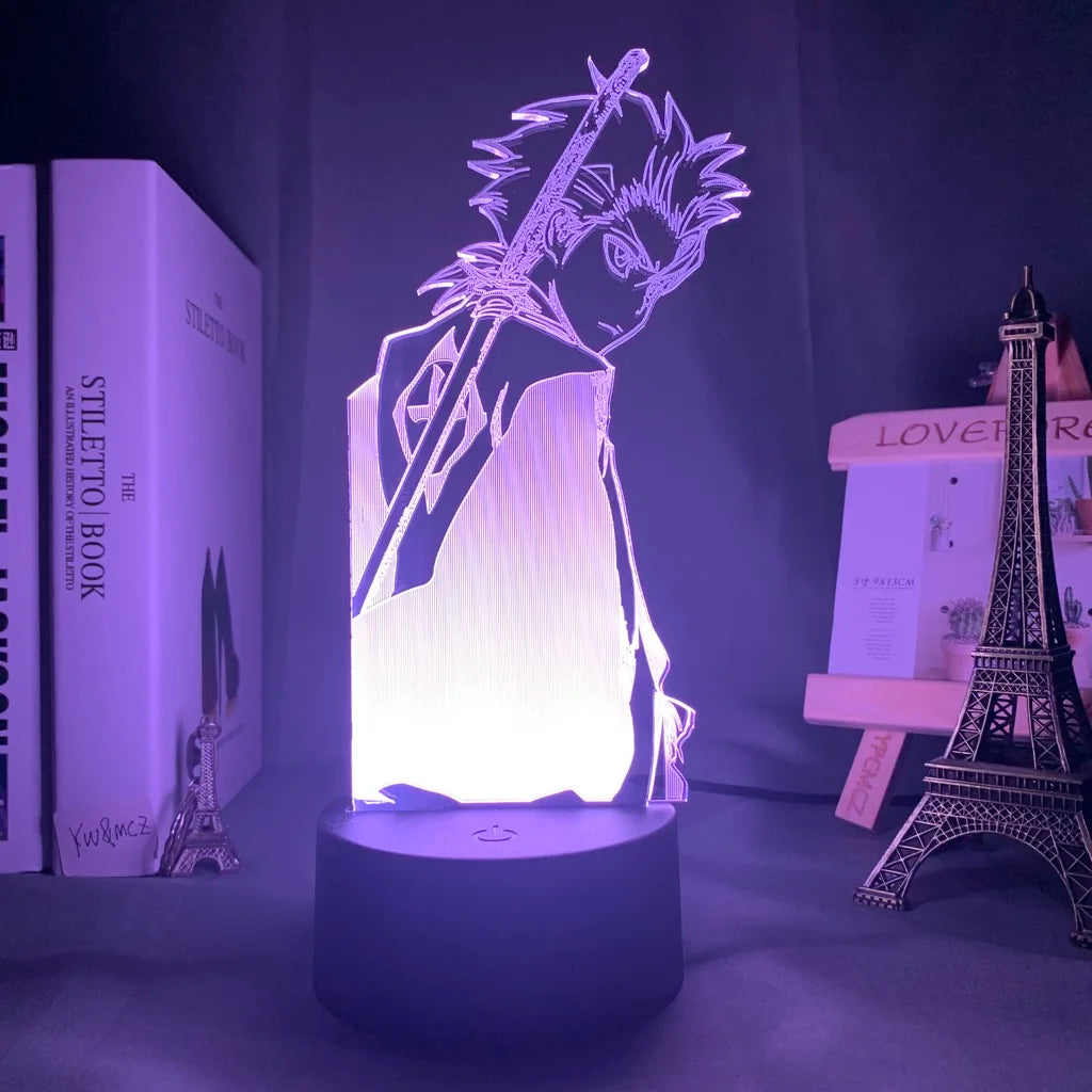 Lampada LED 3D Bleach 16 Colori con Telecomando – Ichigo, Aizen, Rukia e altri personaggi