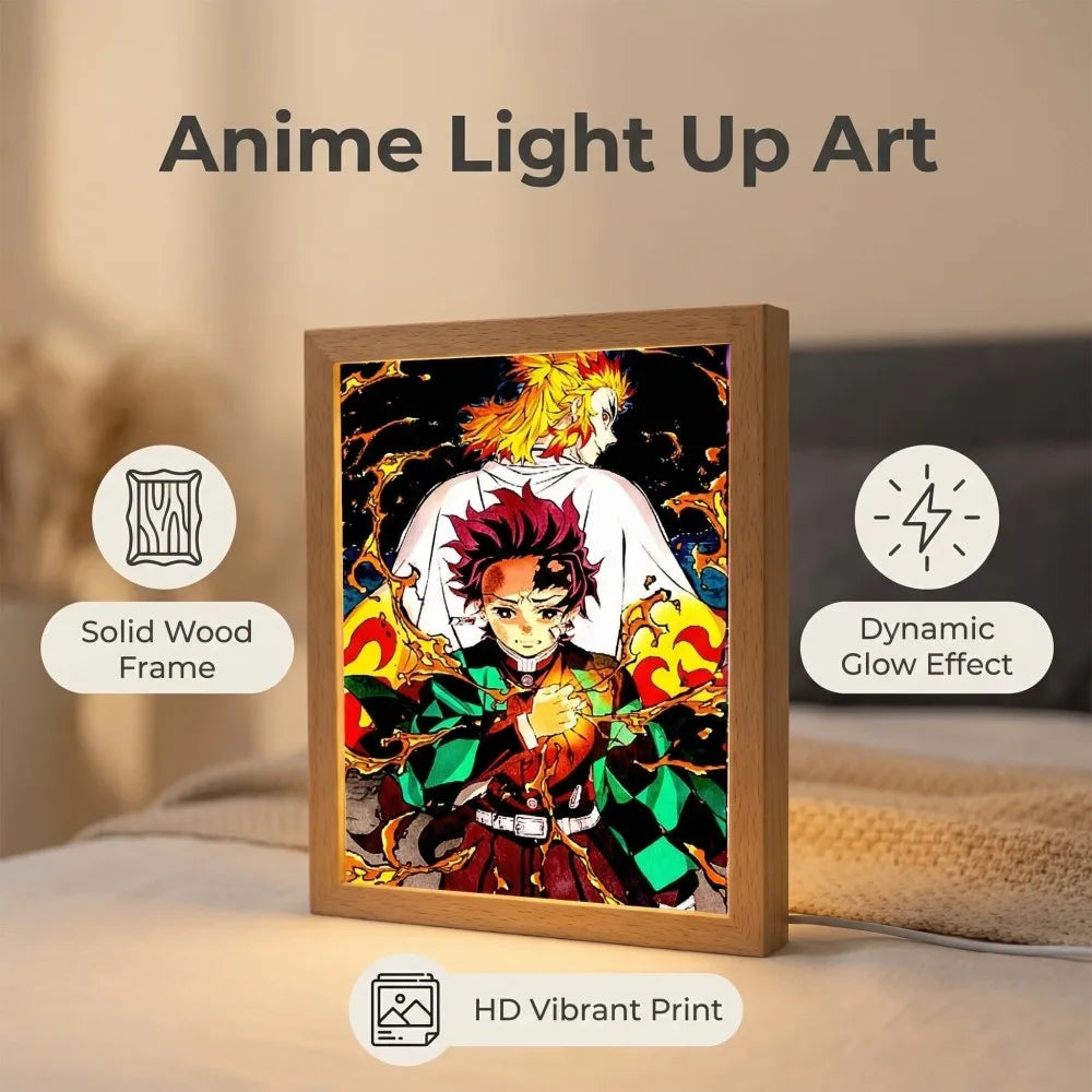 Cornice LED Demon Slayer Anime – Luce Decorativa da Camera