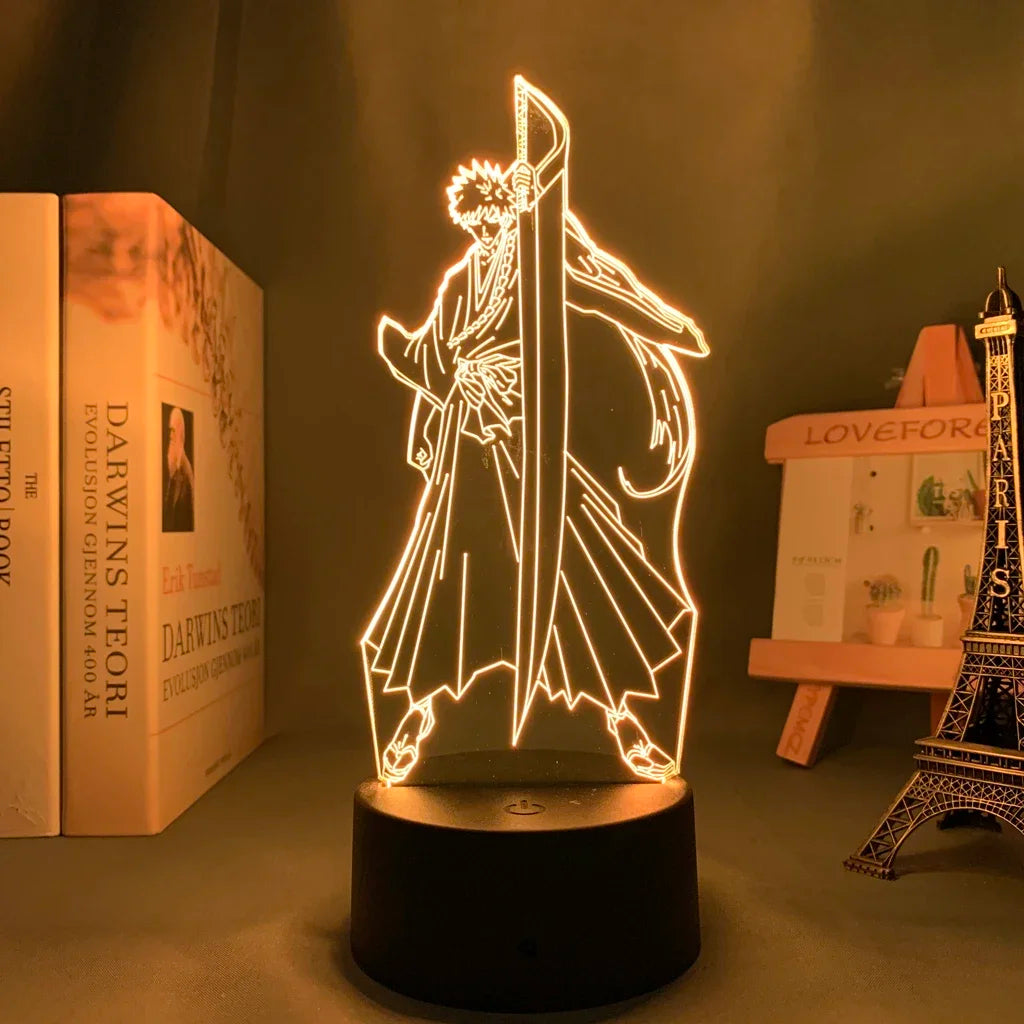 Lampada LED 3D Bleach 16 Colori con Telecomando – Ichigo, Aizen, Rukia e altri personaggi